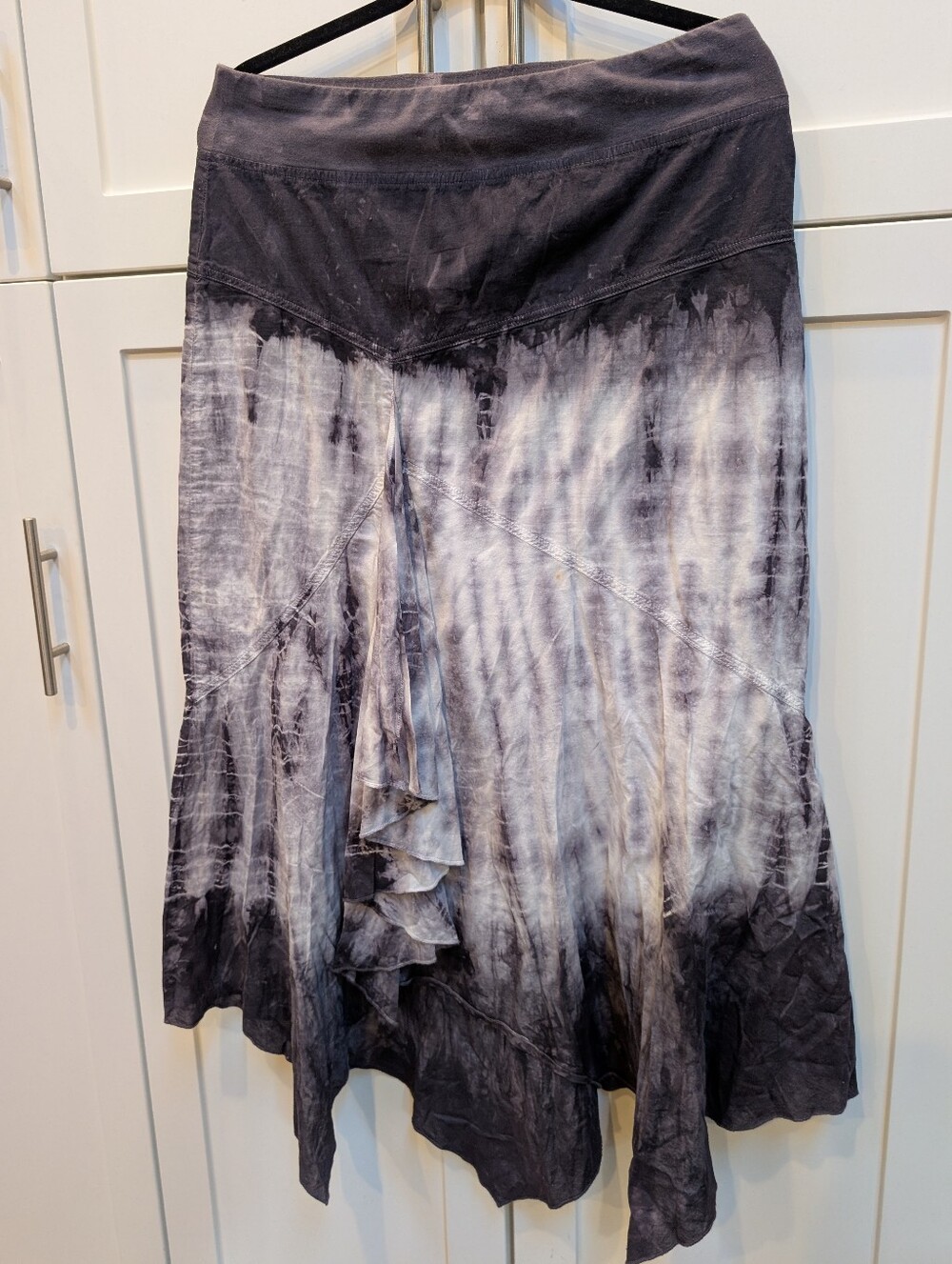 XCVI Tie Dye Midi Cotton Skirt